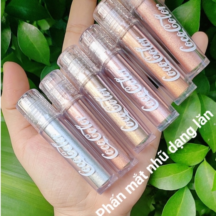 Nhũ mắt kim tuyến mịn dạng thanh lăn COCOCOLOR, phấn mắt nhũ lì , nhũ tán mắt bắt sáng