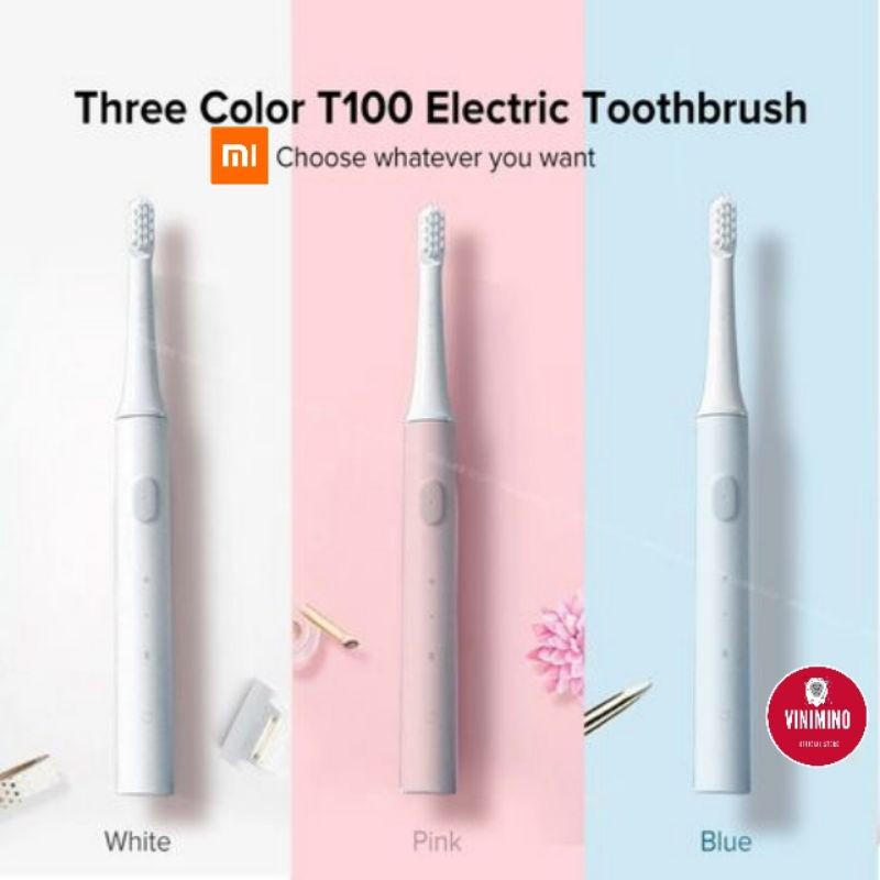 Bàn chải đánh răng điện Xiaomi Mijia T100 (pin sạc) - kháng nước ipx7 | Vinimino