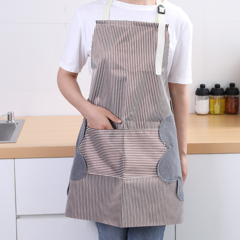 Tạp dề nấu ăn có đệm chống thấm nước chống dầu thời trang
