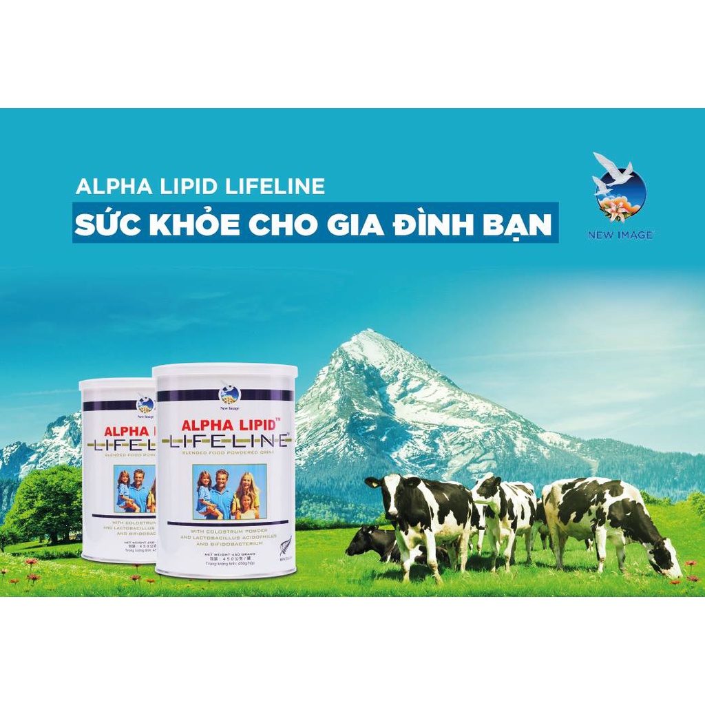 SỮA NON ALPHA LIPID LIFE LINE 450g ( Chính hãng 100% ) - Có hóa đơn và mã code