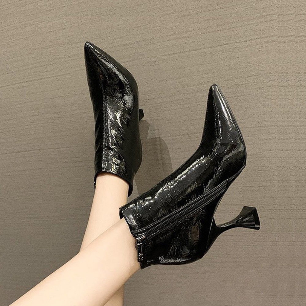 Giày MWC 9108 - Boots Lửng Gót 7p Thời Trang Trẻ Trung Sang Chảnh