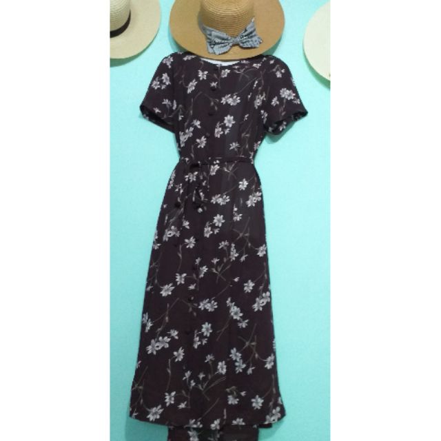 đầm hoa voan dáng xòe(baoan55)
