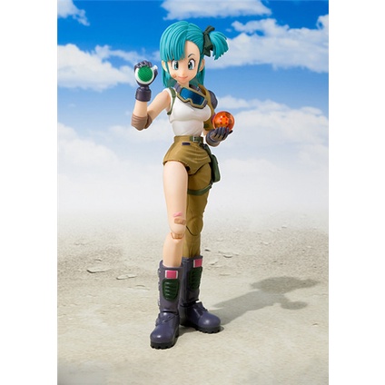 Mô hình Dragon Ball nhân vật Bulma cầm súng có khớp cử động SHF trong 7 Viên Ngọc Rồng - II25i