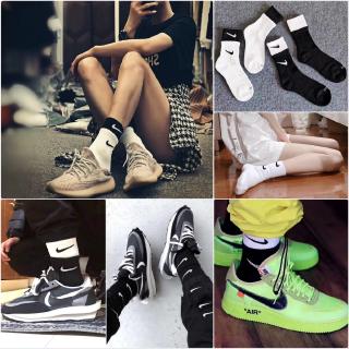 Tất Vớ Cổ Cao Nike Hai Màu Chuẩn Đẹp Phong Cách