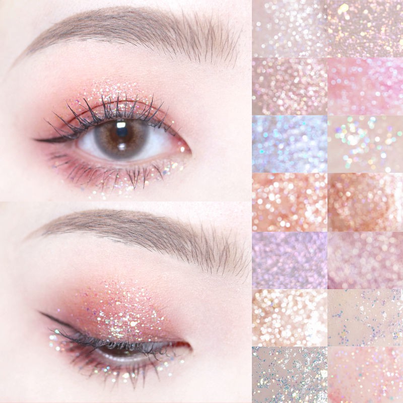 Bảng Phấn Mắt Bóng Lưu vực [The same style of Douyin Net Red] Liquid Eyeshadow High Pearlescent Lying Silkworm Pen Diamond Unicorn Lazy