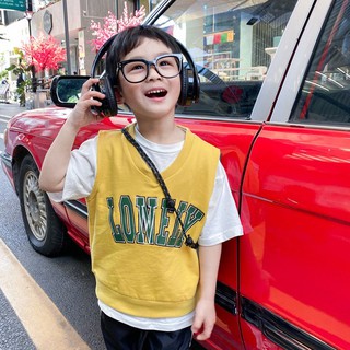 Áo gile nỉ bé trai Lonely sz 90-150, áo bé trai phong cách hàn quốc