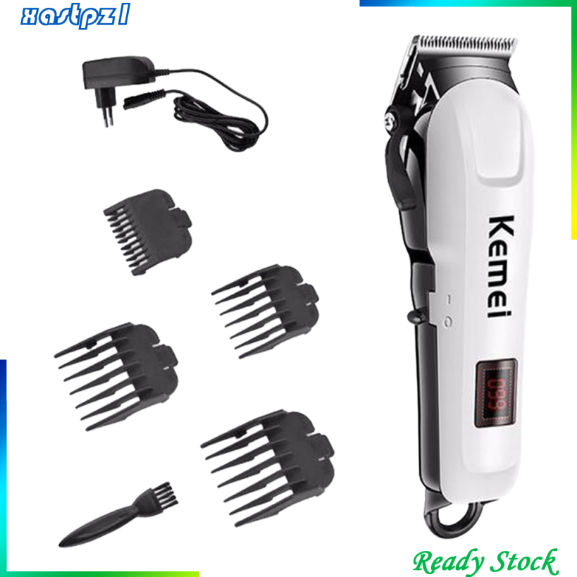 [Ready Stock]Men Electric LCD Hair Clipper Trimmer Haircut Machine Barber Shop Shaver EU