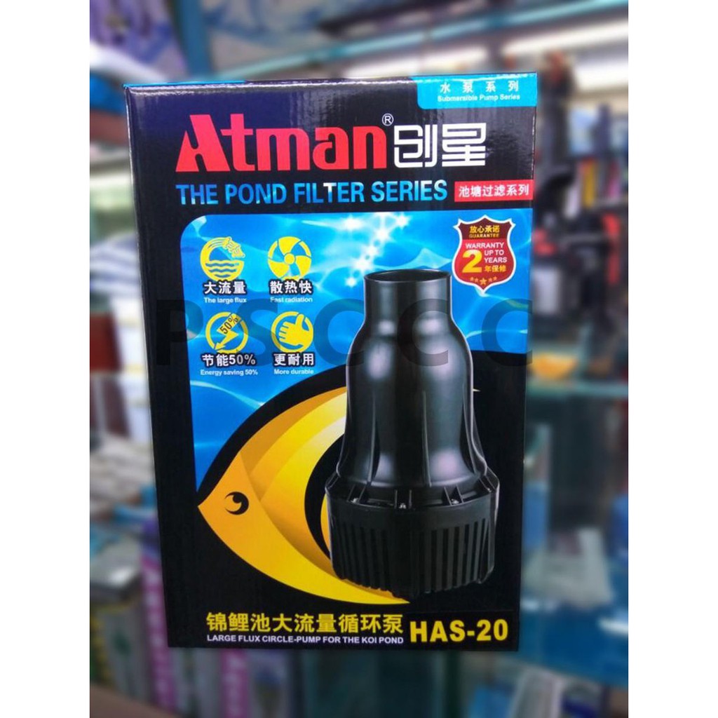 [ CÓ VIDEO ] Máy bơm hồ cá KOI ATMAN HAS-25  (150W - 25.000LH ) siêu bền, tiết kiệm điện