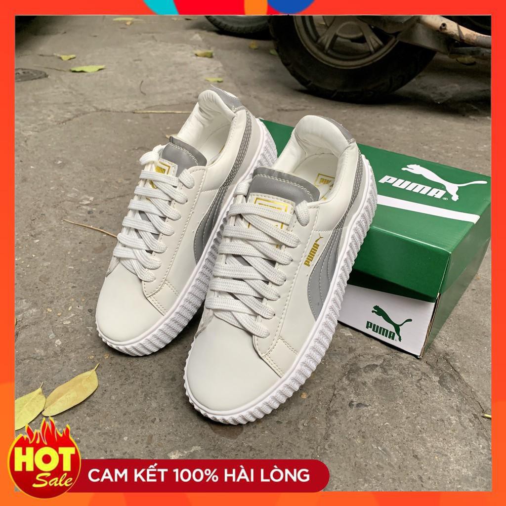 [FULL Box - Freeship] Giày Puma Nữ hàng đẹp dành cho nữ, Giày thể thao Pm trắng đen flashsale