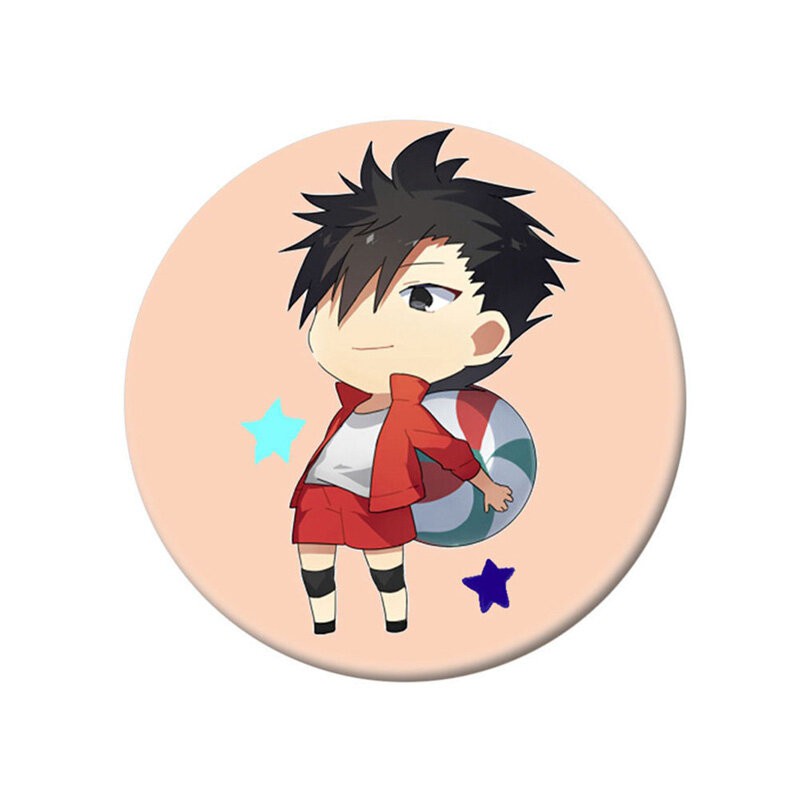 (m05) Huy hiệu cài áo IN HÌNH Haikyuu!! Vua bóng chuyền anime chibi dễ thương tiện lợi