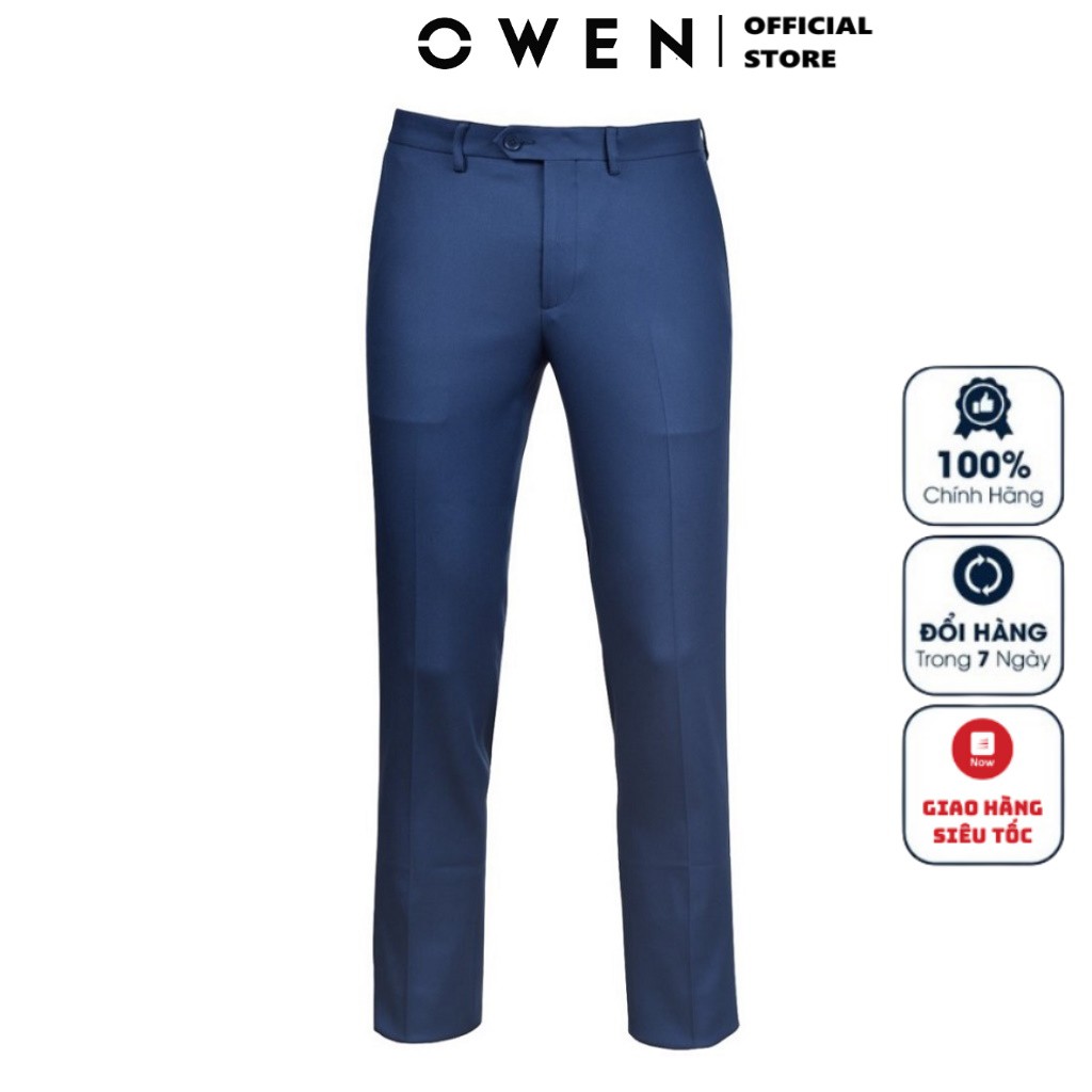 Quần Tây Nam Owen QS90901 Quần Âu Nam Kiểu Dáng Slim Fits Chất Vải Nano