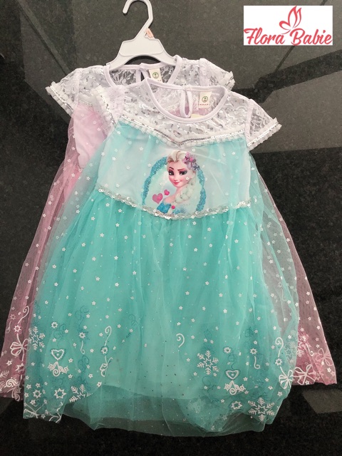 ❄️❄️(Tặng Sticker 3D) Đầm váy ELSA voan kim tuyến cao cấp loại 1 ❄️❄️