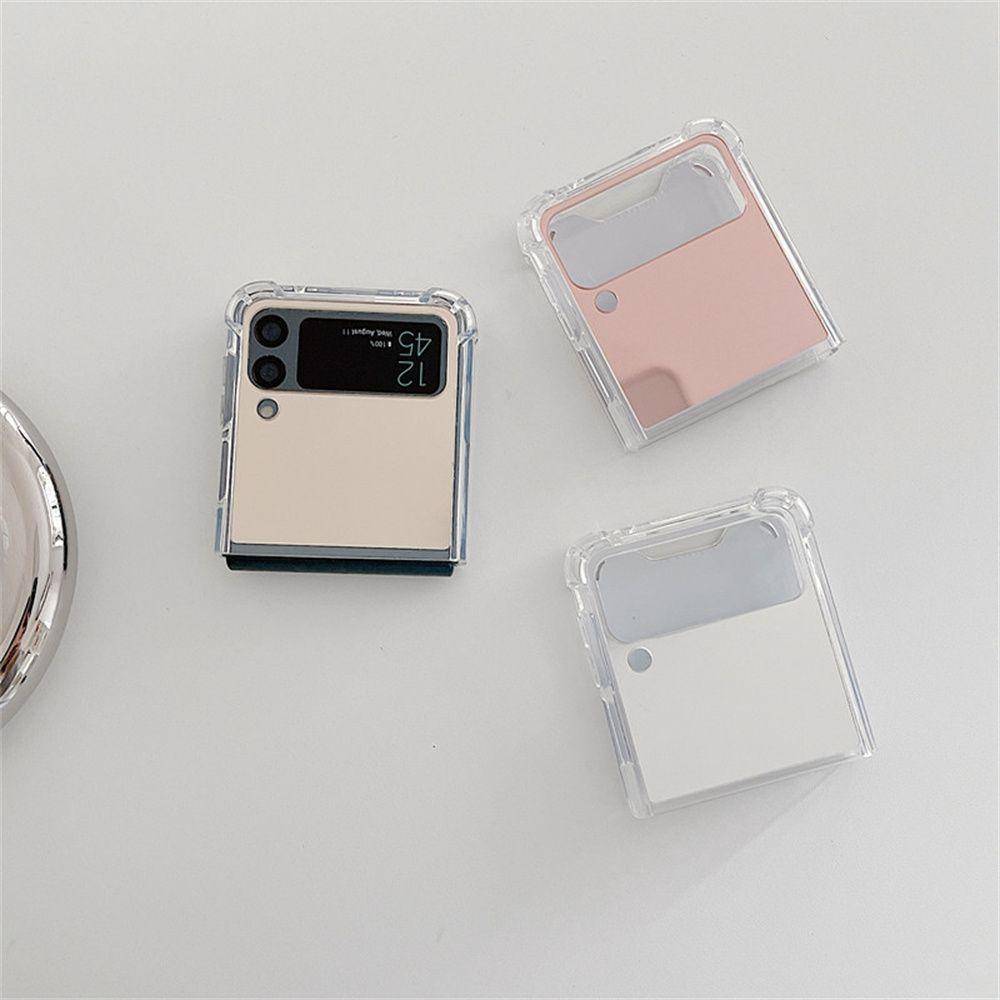 BTLIMER Ốp Điện Thoại Mặt Gương Trong Suốt Chống Sốc Chống Rơi