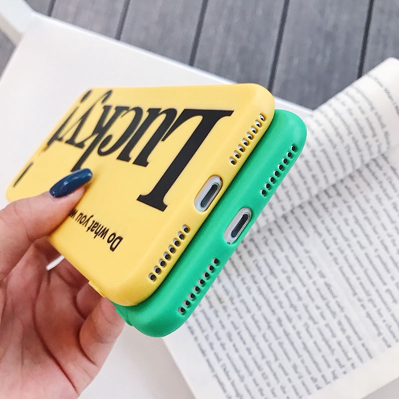 Ốp điện thoại TPU in chữ xinh xắn cho Iphone 6 6s 6plus 6splus 7 8 7plus 8plus X XS XR XS Max | BigBuy360 - bigbuy360.vn