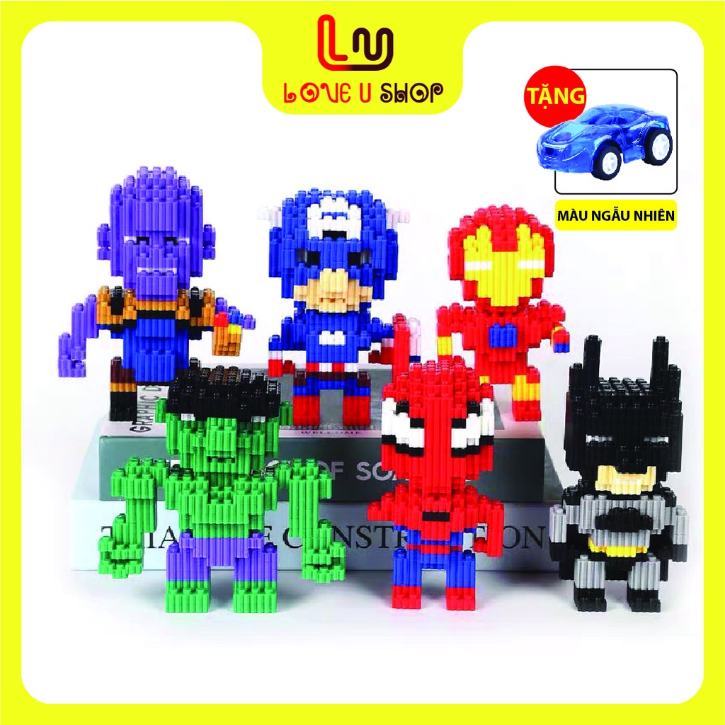 Lego marvel, mô hình lắp ráp, siêu nhân Captain American.