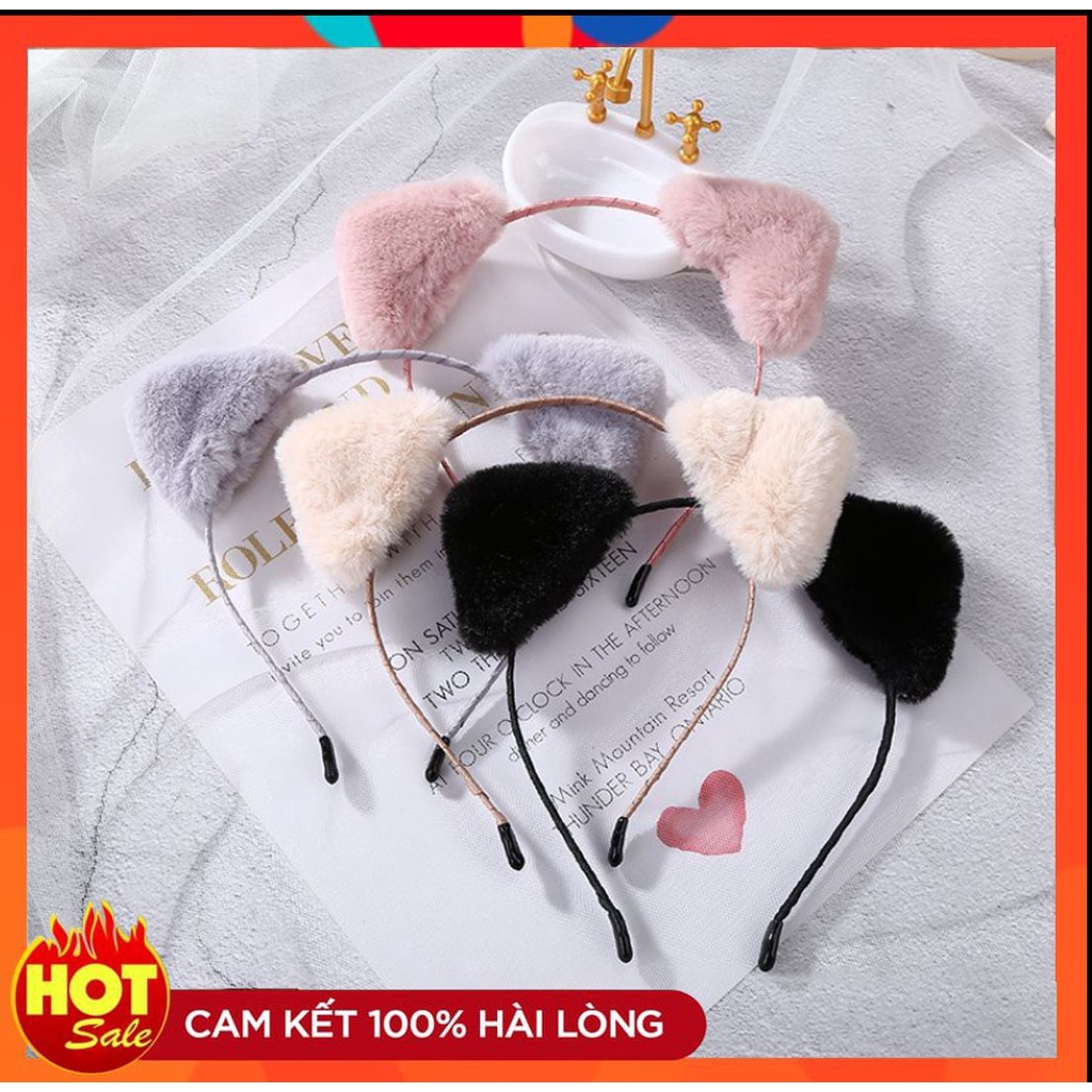 [HOT] BĂNG ĐÔ CÀI TÓC TAI MÈO LÔNG NHUNG ĐỦ MÀU XINH XẮN PHONG CÁCH HÀN QUỐC THỜI TRANG DỄ THƯƠNG 221BDTMEO