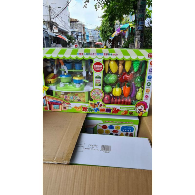 Bộ đồ chơi bàn bếp nấu ăn size đại.