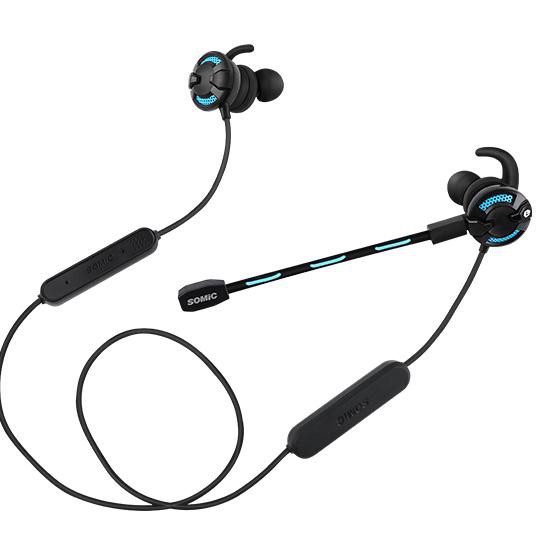 Tai nghe bluetooth chuyên game Somic G618 Pro - Tích hợp micro có thể tháo lắp (Xanh đen)