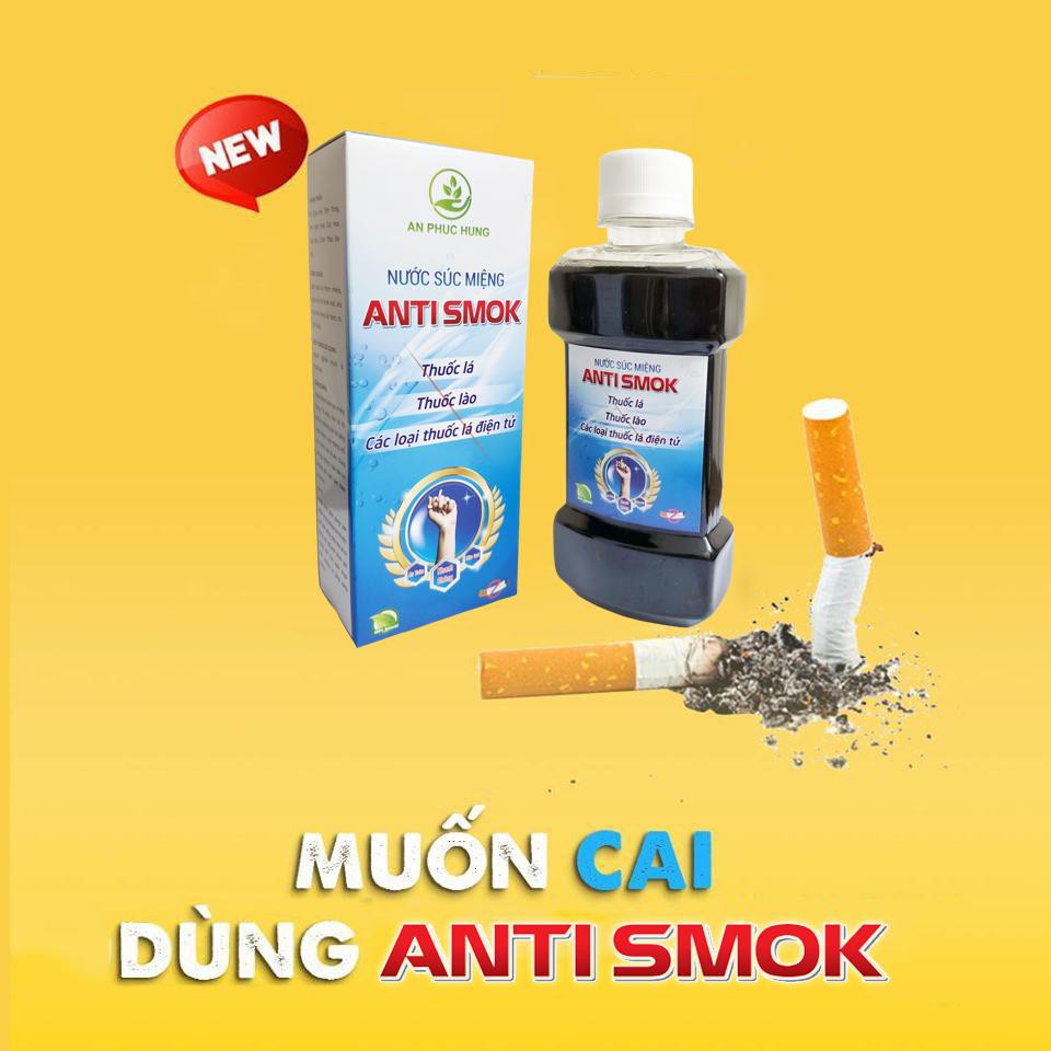 Nước súc miệng cai thuốc lá, thuốc lào - Cai sau 5-7 ngày
