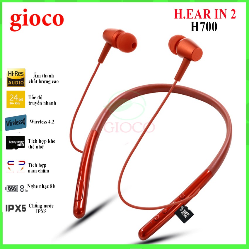 [Cam Kết Chất Lượng] Tai nghe Bluetooth cao cấp chip SONY WI-H700 Pin Trâu Bass Cực Mạnh-GIOCO