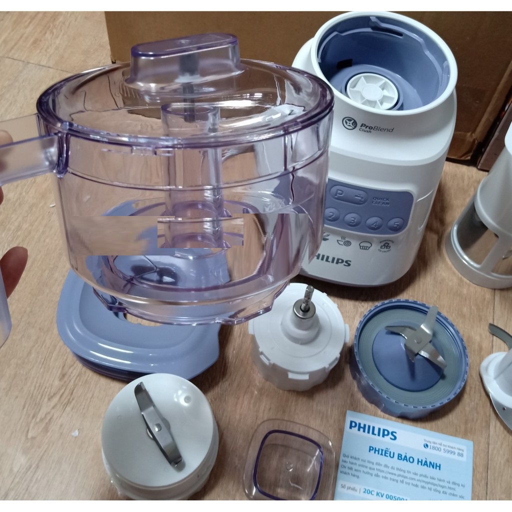 Máy say sinh tố Chính Hãng Philips HR2221 HR2223 Hàng Tách Bộ từng phụ kiện của máy.cam kết chính hãng - Minh Dương