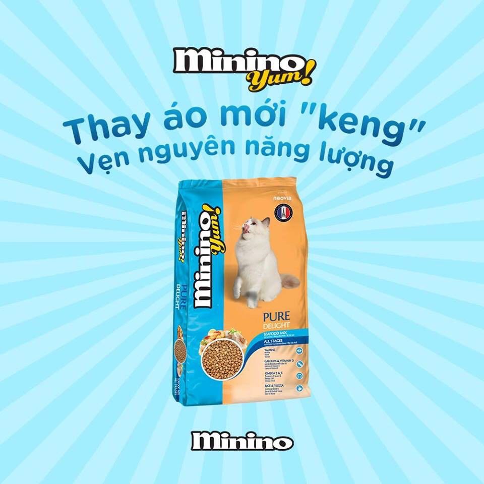 MININO YUM 1.5kg thức ăn cho mèo vị hải sản