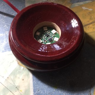 Chân Đế Gỗ Không Xoay Đánh Đèn 7 Màu Giành Cho Quả Cầu 1,5 Kg Đến 3 Kg