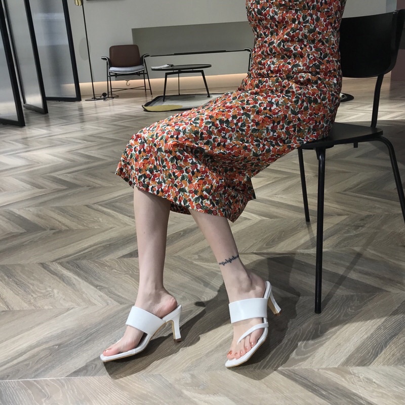 ✨💕Dép cao gót xỏ ngón kết hợp quai ngang bản to