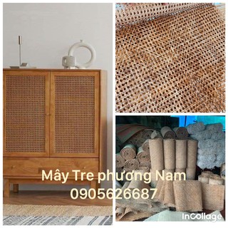 Lưới mây mắt cáo tự nhiên chưa tẩy khổ 70 cm