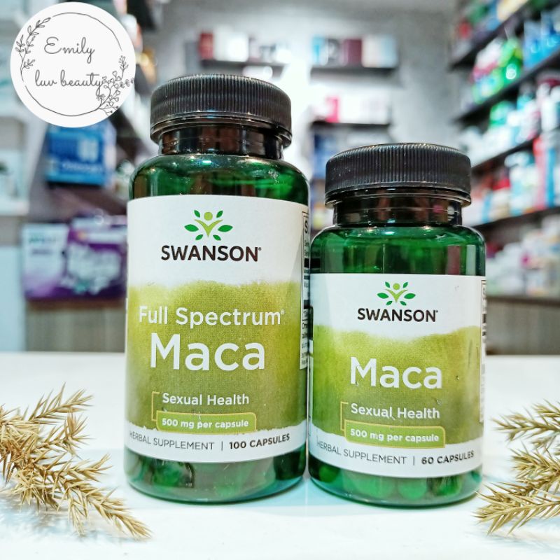 Viên uống Swanson Maca tăng cường sinh lý nam+nữ 60 viên/100 viên