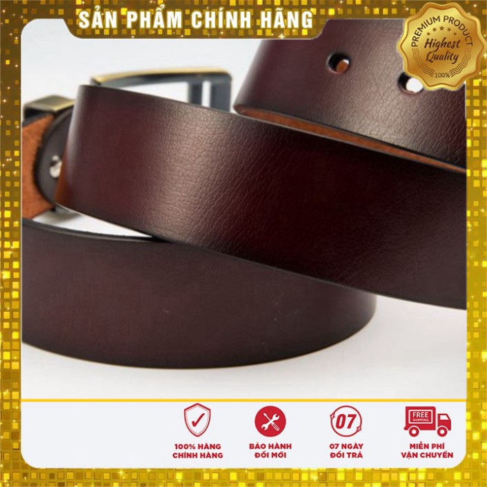 Thắt Lưng ⚡ Dây Da Nam Cao Cấp Phong Cách Hàn Quốc Da Thật 100%