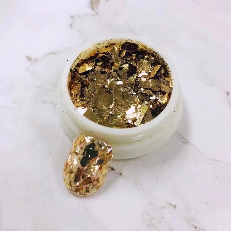 phụ kiện vụn nhún set 6 màu ẩn nail trang trí móng đẹp