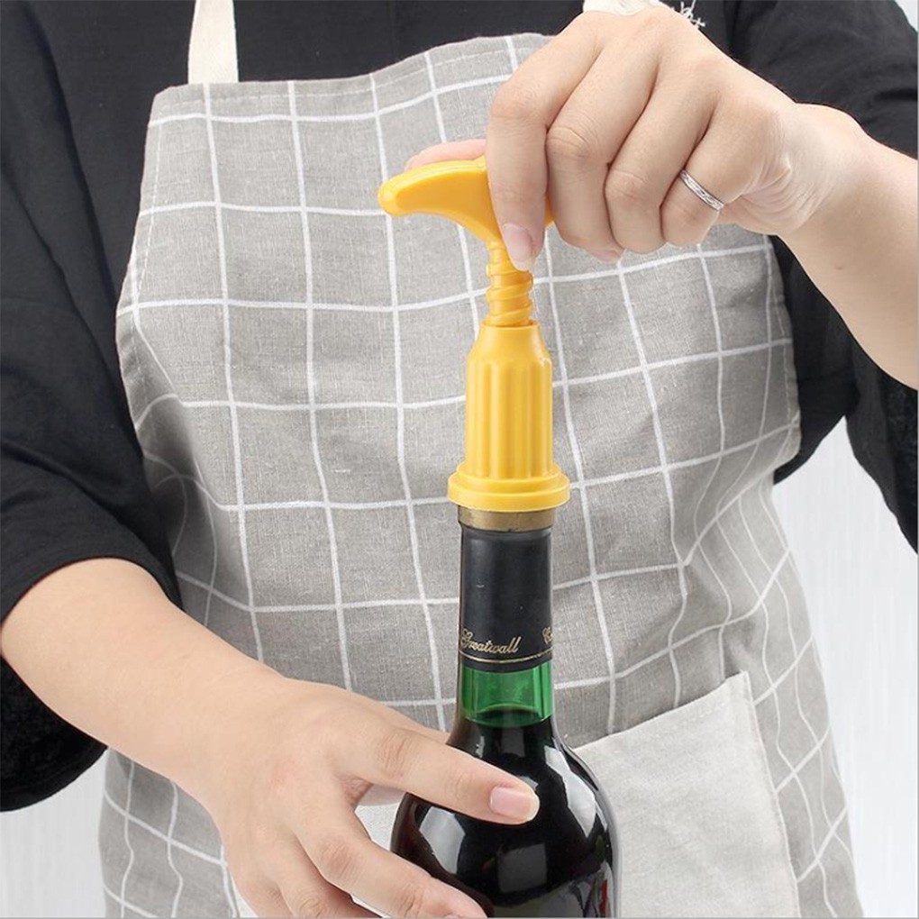 【VOLLTER】 Red Wine Opener Handle Pressure Corkscrew Plastic Kitchen Bar Party Wine Cork Puller Remover