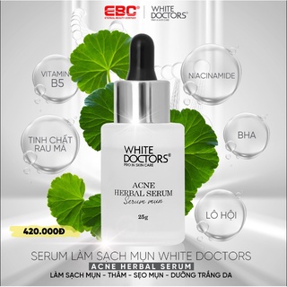 Serum loại bỏ mụn White Doctors Acne Herbal Serum 25g