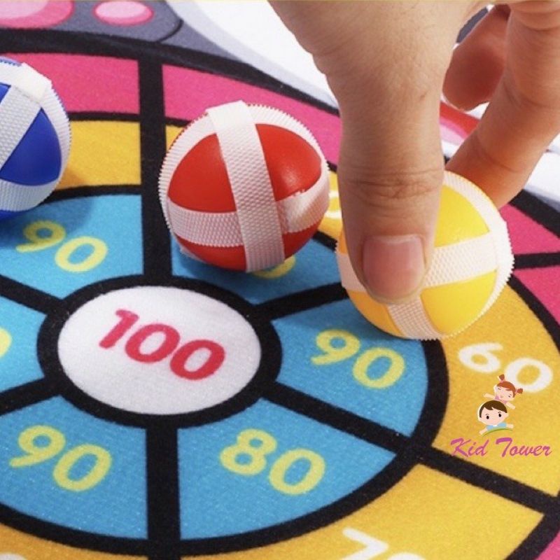 Đồ chơi ném bóng dính, bảng phi tiêu an toàn rèn luyện tính tập trung cho bé 1 2 3 4 5 tuổi dochoigo.vn