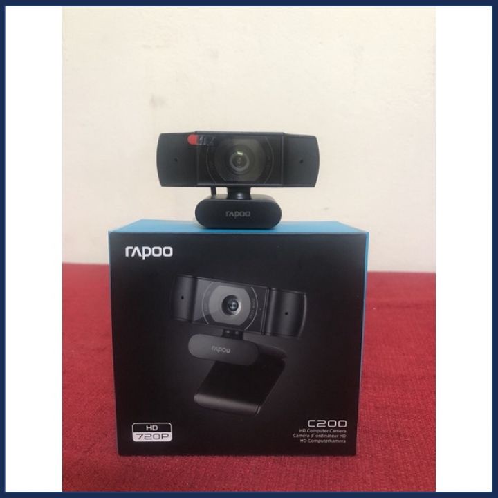 Webcam Rapoo C200 HD 720p - Bảo hành 24 tháng chính hãng