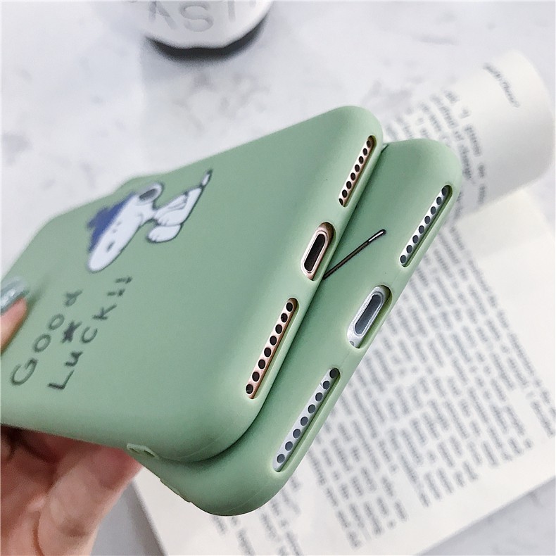 ỐP LƯNG HÌNH THỜI TRANG SNOOPY VÀ CHARLI BROWN TPU CHẤT DÀY ĐẸP - ỐP IPHONE DẺO