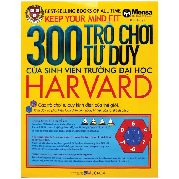 Sách - Combo 300 Trò Chơi Tư Duy và 300 Câu Đố Tư Duy Của Sinh Viên Trường Đại Học Harvard - Đông A