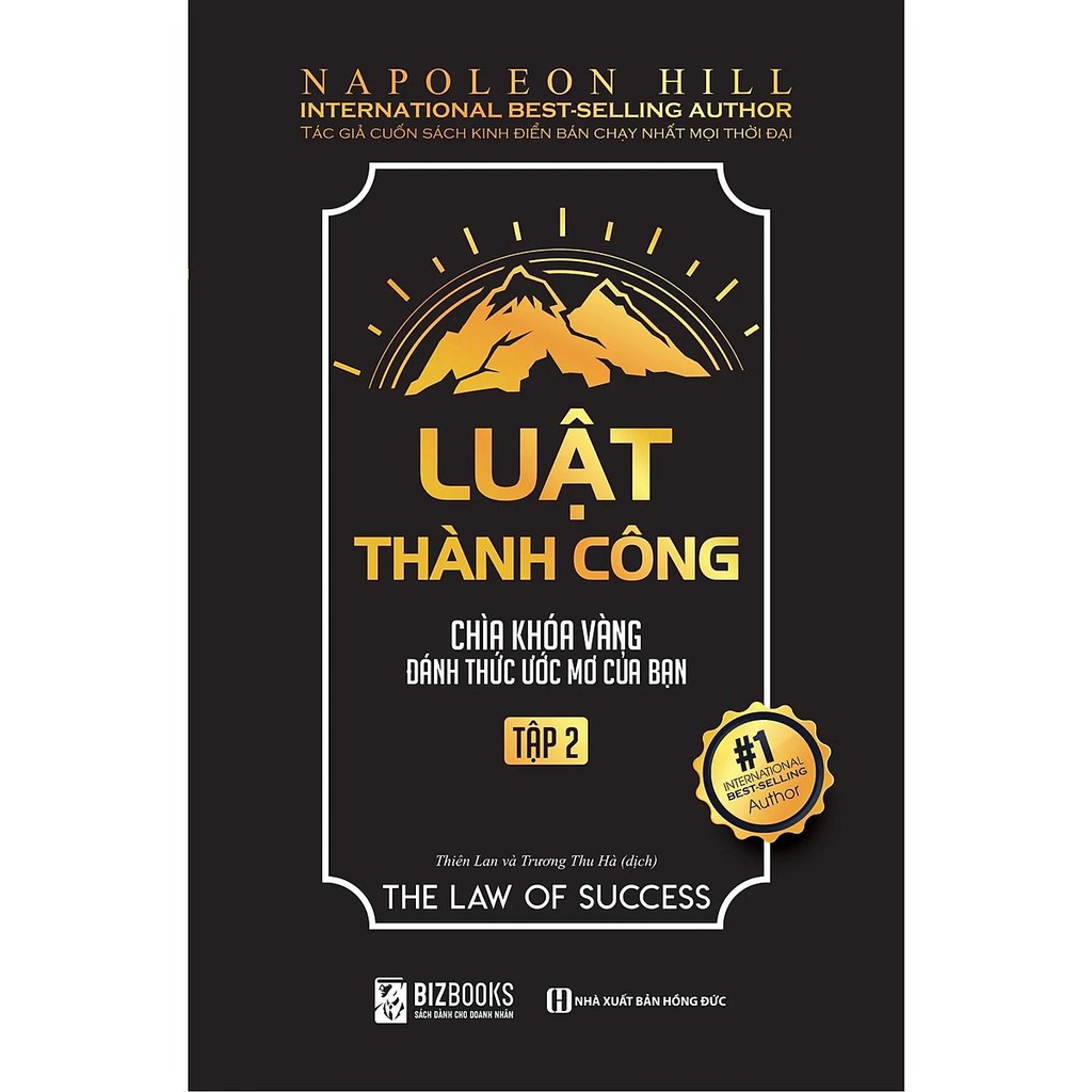 Sách - Combo Trọn Bộ 2 Tập Luật Thành Công: Chìa Khóa Vàng Đánh Thức Ước Mơ Của Bạn tác giả Napoleon Hill +Quà tặng