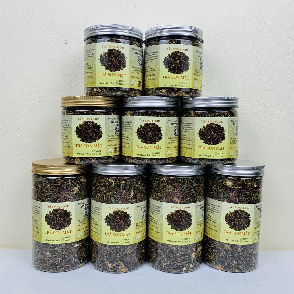 HŨ 200GR Trà Sơn Mật Hồng Sâm Thơm Ngọt Giúp Thanh Nhiệt Ngủ Ngon - Tây Sơn Food