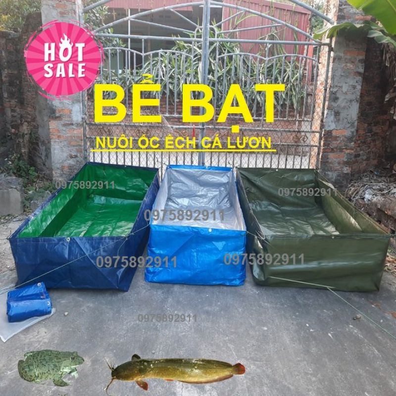 Bể bạt nuôi ốc ếch cá loại 2x1x0,5