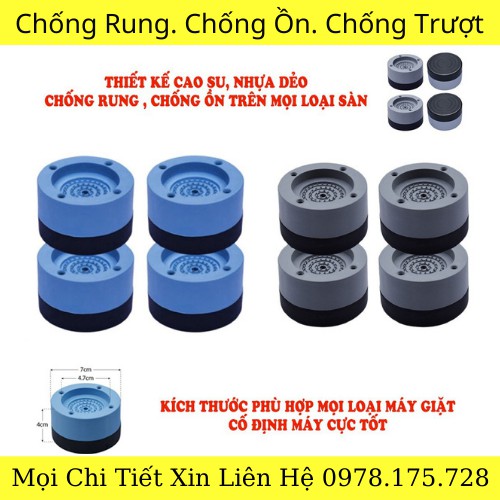 Chân Máy Giặt [4 Miếng ]Chống Rung, Chống Ồn