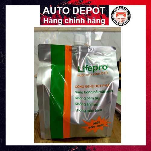 Nước rửa kính ô tô siêu sạch không bám bụi Lifepro 2 lít