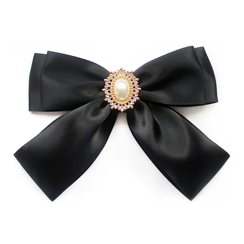 Nơ Cài Áo Đính Ngọc Trai Xinh Xắn Cho Nữ