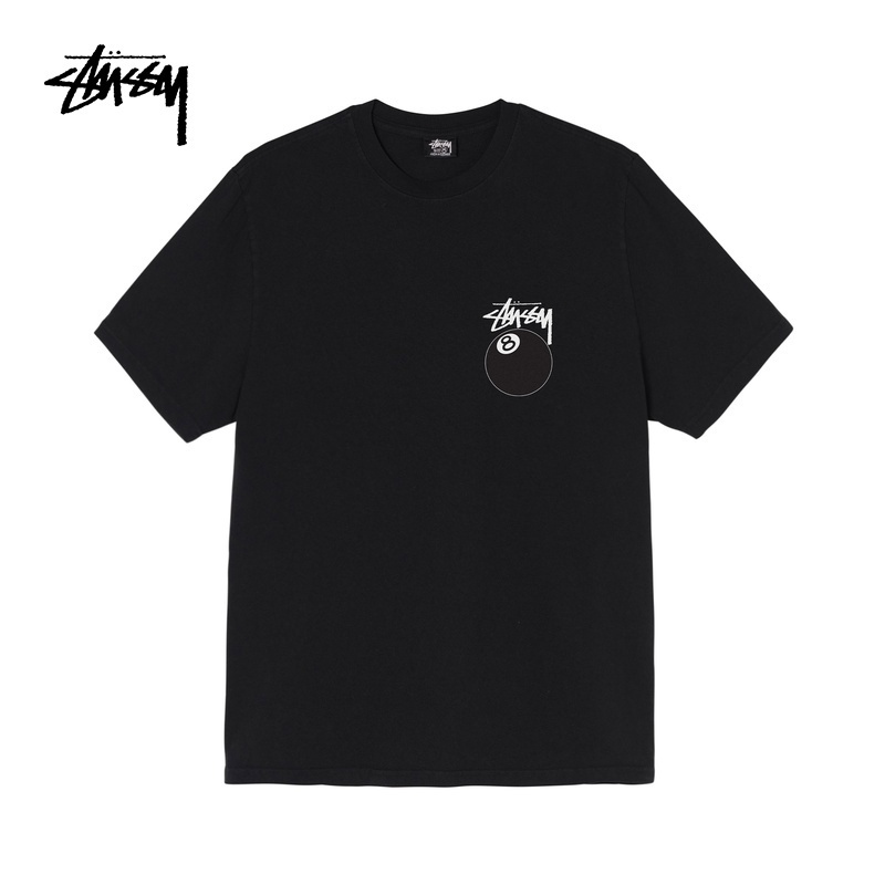 Áo thun tay ngắn cổ tròn in hình logo Stussy size 8 cá tính cho nam và nữ 904749Mh