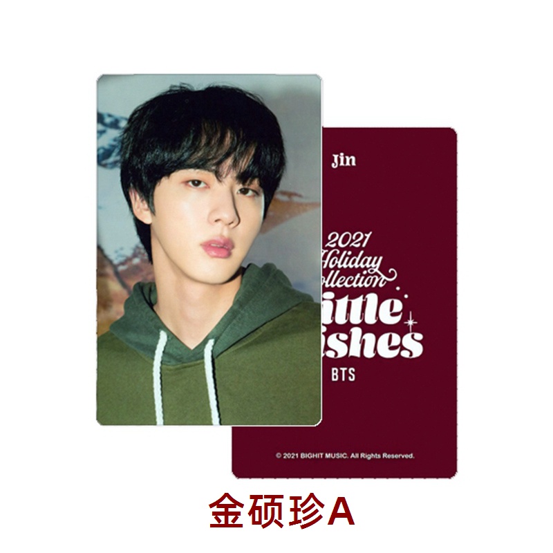 Thẻ ảnh PVC trong suốt in hình nhóm nhạc Kpop BTS 2021