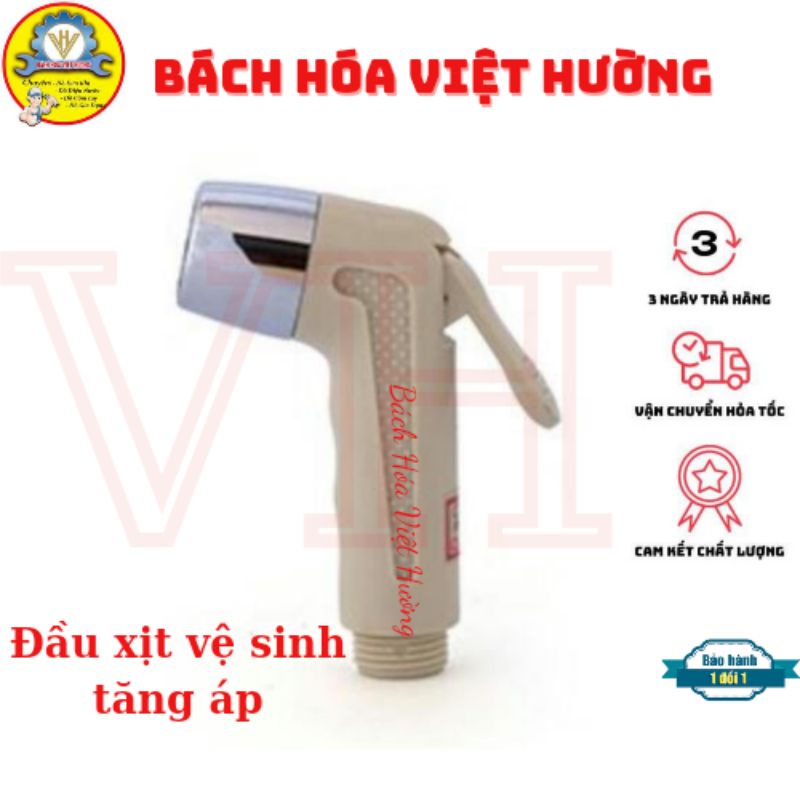 Đầu voi xịt vệ sinh bằng nhựa Thái tăng áp cao cấp bền bỉ, đầu xịt toilet giá rẻ - Bách Hóa Việt Hường