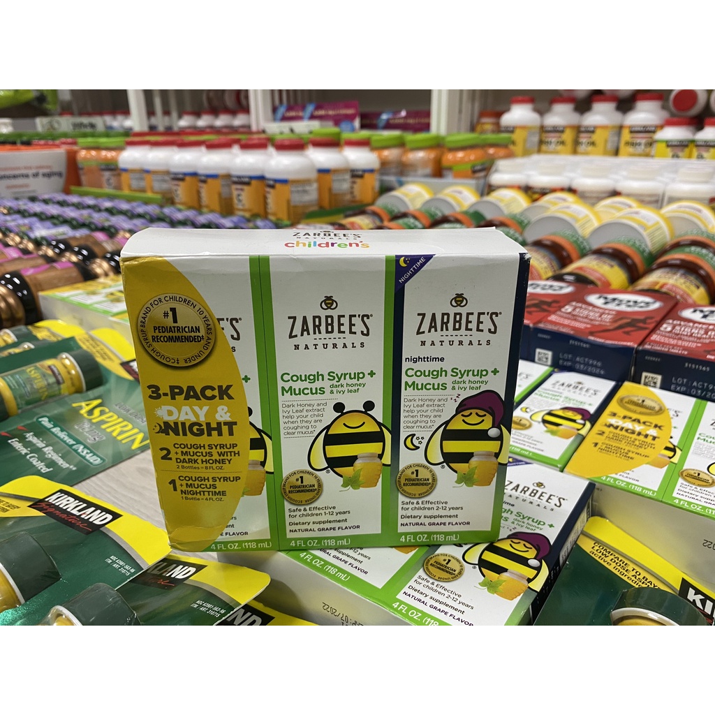 📣 Lốc ZARBEE 118ml ( x 3 lọ ) _ NHẬP MỸ 🗽✈️ Đ.Ặ.C T.R.Ị. H.O Đ.Ờ.M SIÊU NHẬY CHO BÉ