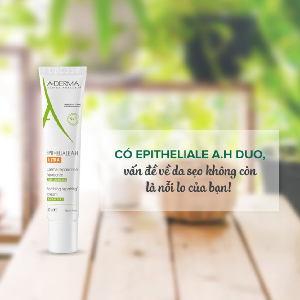 Kem Dưỡng A-Derma Epitheliale A.H Ultra Soothing Repairing Cream hỗ trợ liền sẹo, tái tạo da