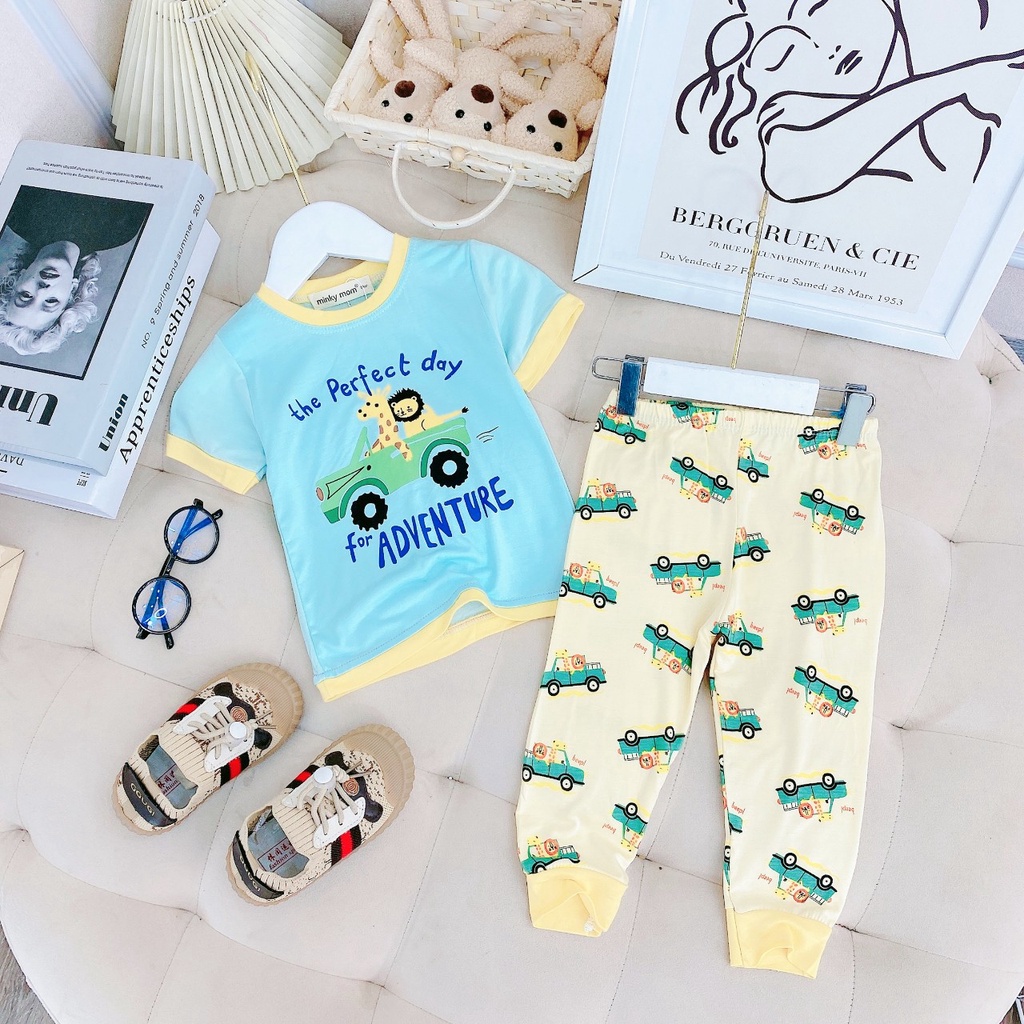 [Bé 7-19kg] Bộ tay ngắn quần dài thun lạnh tay dúng bèo cho bé gái từ 7-19kg HÀNG LOẠI 1